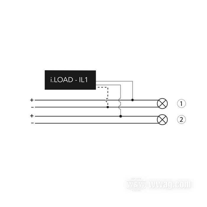 Korrekturmodul »i.Load-IL1« von Kellermann; für Blinkerkontrollleuchten; passend für Softail 2011→, Dyna 2012→, Sportster and Touring 2014→, LiveWire 2020→; L x B x H: 75 x 22 x 13 mm; 12 V; Bruttogewicht: 35 g