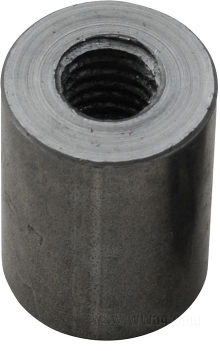 Threaded bung by Lowbrow Customs; steel, cylindrical; length: 1”; thread: 3/8”-16; outer Ø: 3/4 ”; USA; gross weight: 45 g