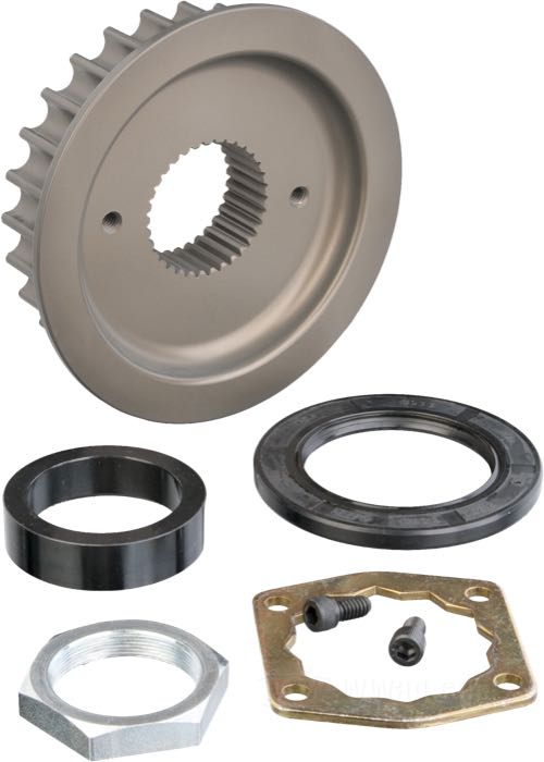 Polea de transmisión de BDL; apropiado para Sportster 1991-2003; aluminio; número de dientes: 27; reemplaza OEM HD 40285-91 y 40288-95; EE. UU.; peso bruto: 828 g
