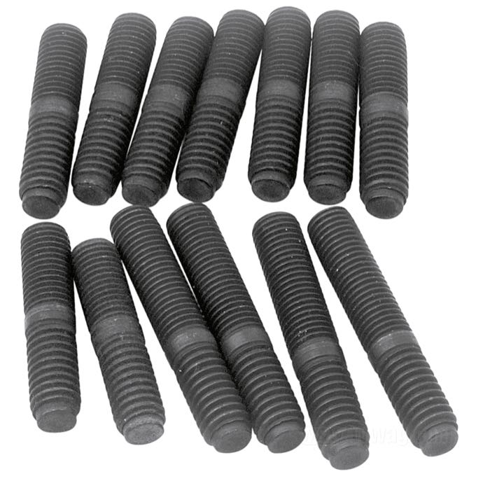 Kit prigionieri di Colony; per Coperchio avviamento; atto per Big Twin 1936-1985; acciaio, parkerizzato, lunghezza: 9 x 35 mm, 4 x 45 mm; filettatura: 5/16”-18 / 5/16”-24; rimpiazza OEM HD 2134-36, 33298-36 e 24818-52; U.S.A.; peso lordo: 160 g
