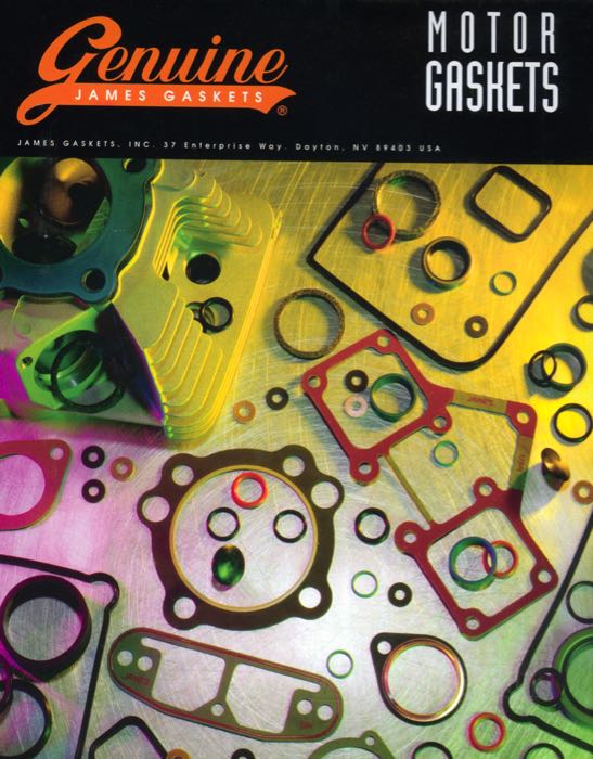 Dichtsatz von James Gaskets; für Zylinderkopf; passend für Shovelhead 1966-1984; Papier / Gummi / Stahl, mit Firering-Kopfdichtungen und metallverstärkten Kipphebelgehäusedichtungen und Papier Fußdichtung; Bohrung (Nennmaß): 3-7/16 ” / 3-1/2 ”; ersetzt OEM HD 17034-48 und 17034-80; USA; Bruttogewicht: 280 g