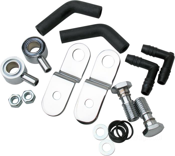 Kit de reniflards de Mikuni; pour Mikuni HS 40 and HSR 42/45; adaptable à Evolution; acier / caoutchouc; poids brut: 300 g