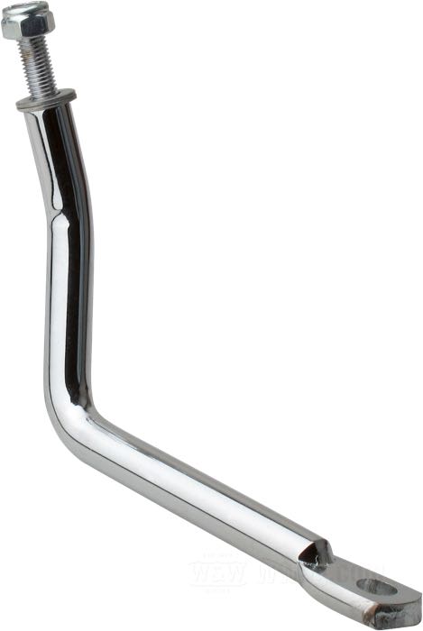Soporte de montaje; para filtro de aceite situado al exterior; apropiado para Big Twin chasis rígido 1936-1957; acero, cromado; reemplaza OEM HD 63860-50; peso bruto: 210 g