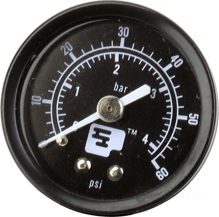 Air pump by Progressive Suspension; 0-60 psi = 4 bar max.; gross weight: 280 g