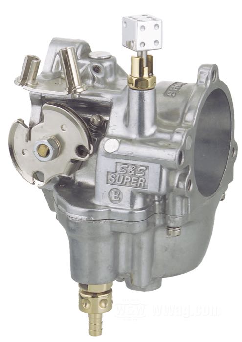 Robinet d’essence de Kustom Tech; pour Super E/G; laiton, poli, sans réserve; tubulure d'éssence: 5/16”; Italie; poids brut: 66 g
