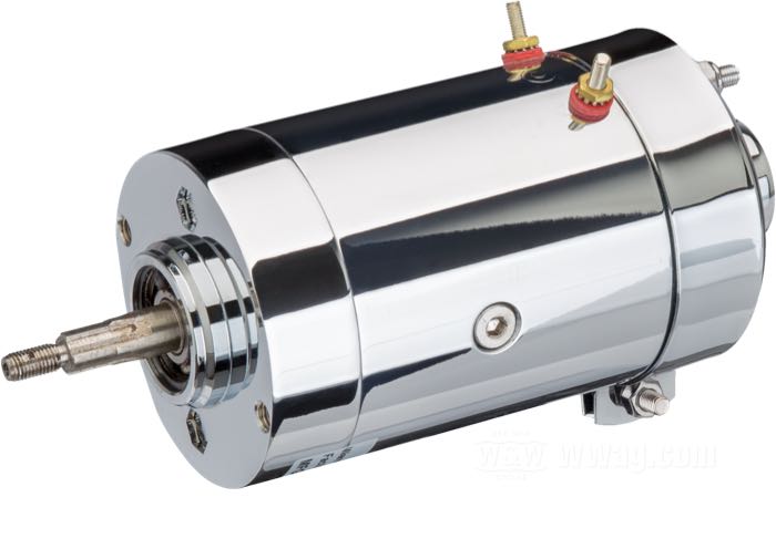 Generator (Gleichstrom-Lichtmaschine) »Typ 65A«; verchromt; 12 V; ersetzt OEM HD 29975-65A; Bruttogewicht: 4.46 kg