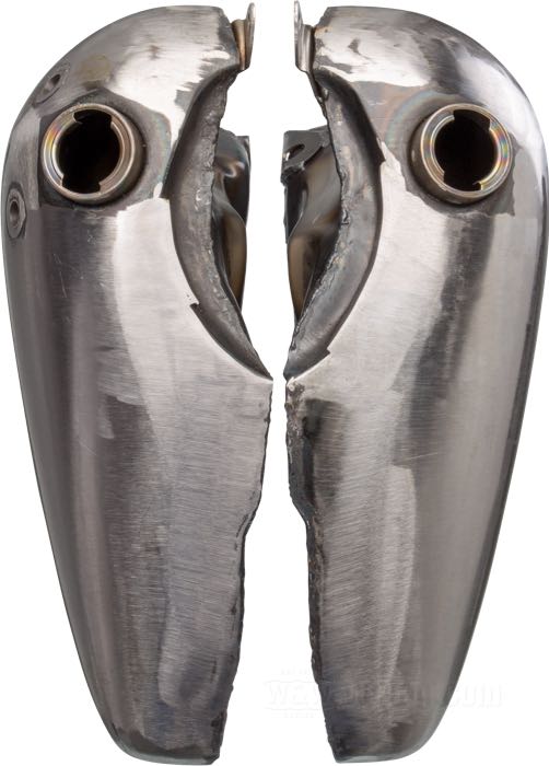 Réservoir d'essence »3.5 gal«; pour console Skull/Cateye; adaptable à Knucklehead 1936-1939; acier; volume: 13 l; bouchon nécessaire: fermeture à baïonnette 1936-1954 / 2 x aéré; robinet nécessaire: 3/8” NPT et 1/8” NPT; robinet nécessaire: 3/8” NPT et 1/8” NPT; remplace OEM HD 3501-36 et 3502-36; Taïwan; poids brut: 6.33 kg