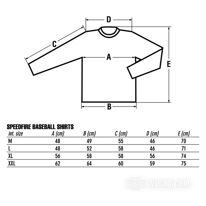 Maglietta baseball »SpeedFire« di SpeedFire; cotone, bianco / rosso; taglia: M; manica 3/4; peso lordo: 175 g