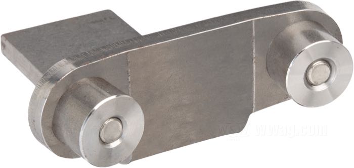 Bracket by Lowbrow Customs; for Rear fender; steel, bare, mounting hole distance: 2-1/2” = 63.5 mm; length: 75 mm; USA; gross weight: 323 g
