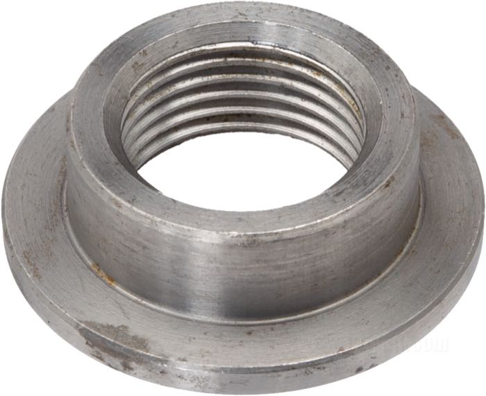 Raccordo di Lowbrow Customs; per Serbatoio di benzina / Serbatoio olio; acciaio, naturale; altezza: 9.5 mm; Ø 30 mm; filettatura: 3/8”-18 NPT; U.S.A.; peso lordo: 20 g