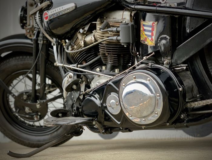 Derby cover; fits Big Twin 1936-1964; steel, chrome-plated; replaces OEM HD 60557-36; gross weight: 330 g