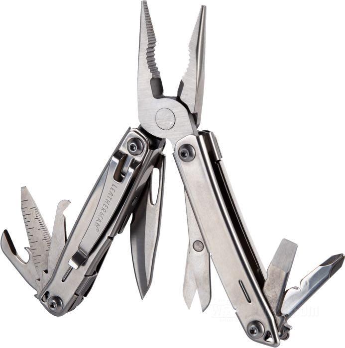 Pinza multiuso »Wingman« di Leatherman; acciaio inox, satinato; peso netto: 198.4 g; lunghezza chiuso: 100 mm; lunghezza lama: 65 mm; acciaio lama: 420 HC; senza borsa da cintura; con clip tasca; U.S.A.; peso lordo: 255 g