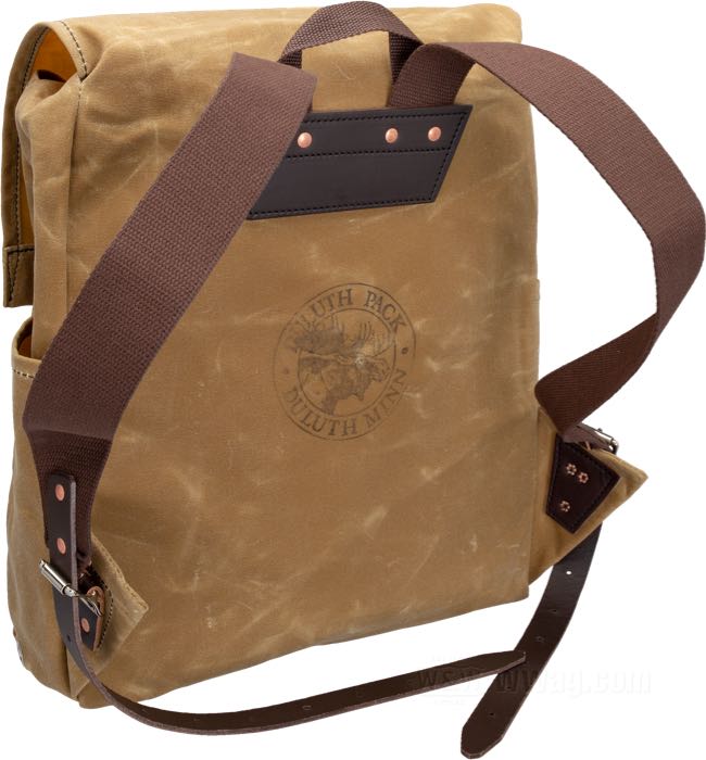 Backpack »Scoutmaster« by Duluth Pack; canvas / cowhide, khaki, waxed; W x H x D: 37 x 43 x 11 cm; USA; gross weight: 1.27 kg