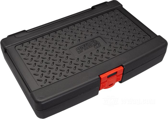 Crimpatrice »Quick Change« di Spyke; per connettori non isolati con crimpatura tipo F, connettori a tubo non isolati, connettori a tubo isolati, connettori D-sub, connettori per cavi accensione Ø 7–9 mm; acciaio / plastica, verniciato; lunghezza: 22 cm; per fili di: ~ 0.5 - 10.0 mm² (AWG 20 - 6); Taiwan; peso lordo: 1.16 kg