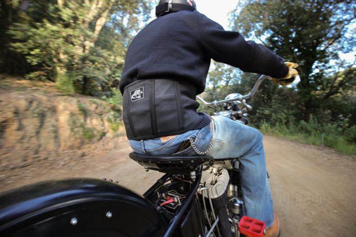 Fascia lombare di Roadkill; nylon, nero, girovita 26-32“; larghezza: 200 mm; taglia: S; U.S.A.; peso lordo: 146 g