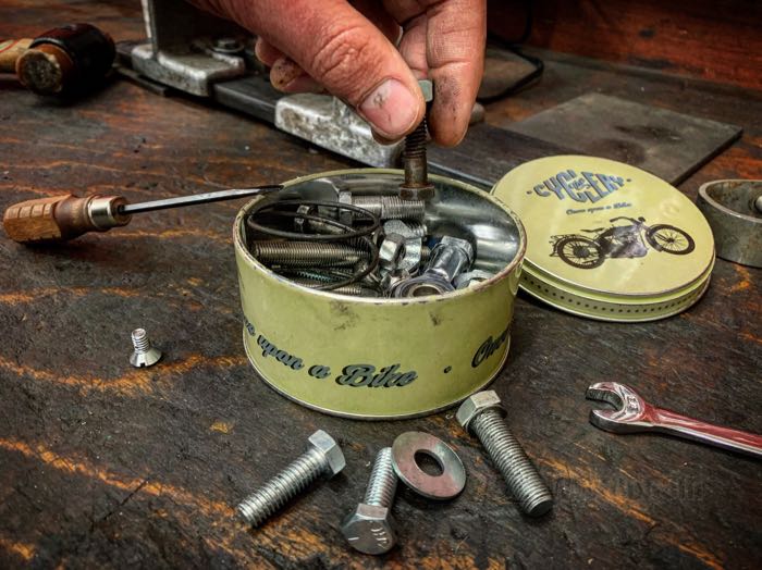 Blechdose »New« von The Cyclery; Weißblech, grün; Höhe: 48 mm; Ø 100 mm; Bruttogewicht: 71 g