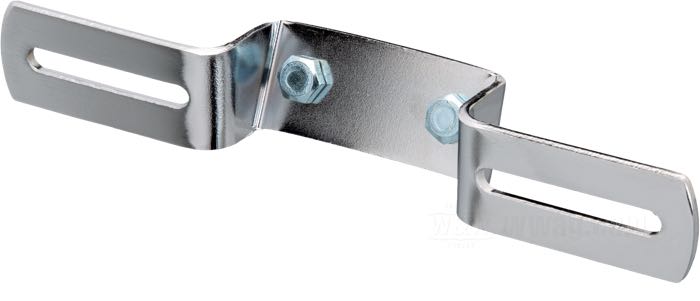 License mounting bracket; for Beehive taillight 1939-1946; steel, chrome-plated; replaces OEM HD 68150-39; gross weight: 130 g