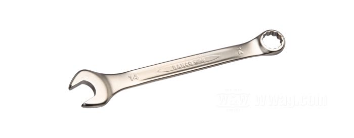 Clef mixte de Bahco; acier, chromé / satiné; taille métrique: 14 mm; Espagne; poids brut: 81 g