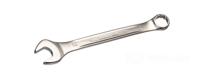 Clef mixte de Bahco; acier, chromé / satiné; taille métrique: 16 mm; Espagne; poids brut: 109 g