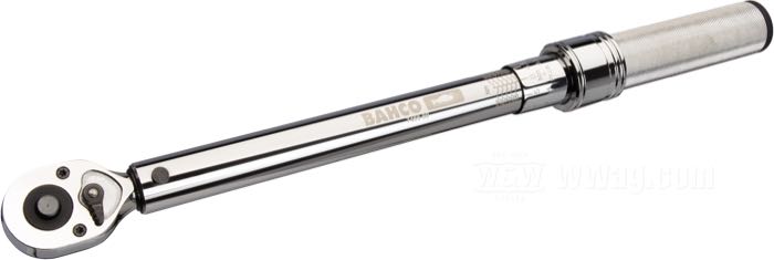 Torque wrench by Bahco; for 10-60Nm (9.2-42.4 ft.lb.); steel, chrome-plated; length: 393 mm; drive: 3/8”; USA; gross weight: 1.26 kg