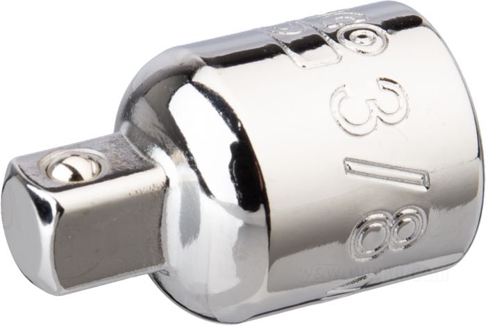 Adapter by Bahco; steel, chrome-plated; drive: 3/8“→1/4“; gross weight: 18 g