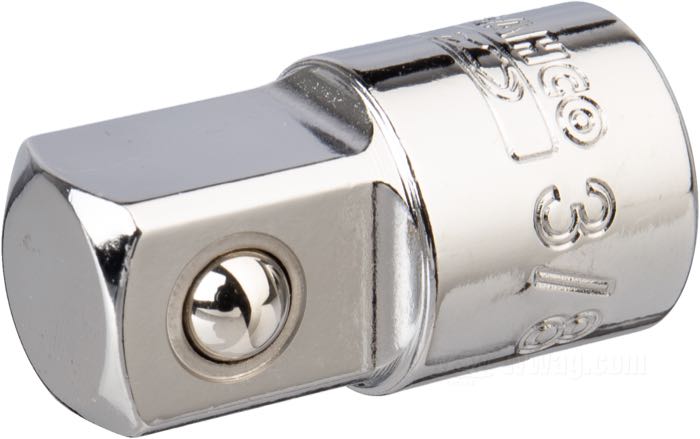 Adaptador de Bahco; acero, cromado; unión: 3/8“→1/2”; peso bruto: 43 g