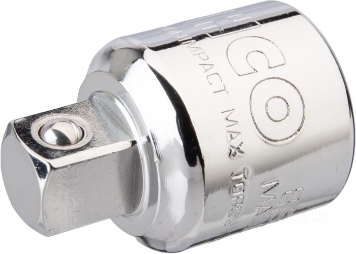 Adaptador de Bahco; acero, cromado; unión: 1/2“→3/8“; peso bruto: 65 g