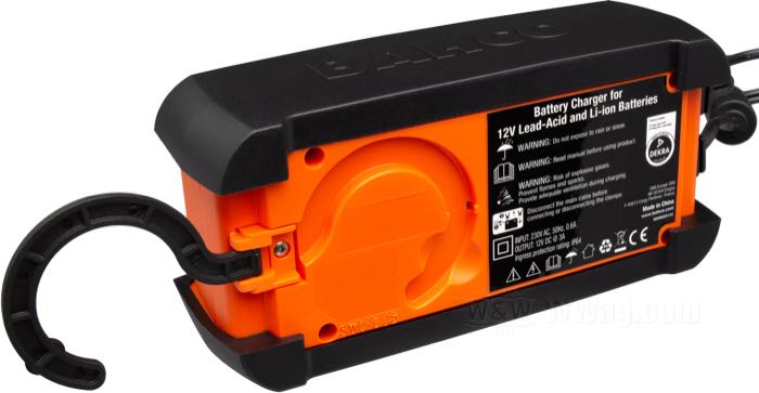 Chargeur de batterie de Bahco; 12 V 6 Ah - 58 Ah; poids net: 790 g; poids brut: 1.05 kg