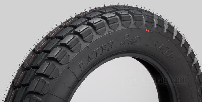 Reifen »Baja 100« von Bates; Gummi / Stahl; Montageposition: vorne oder hinten; 5.00-16 71T; schlauchlos; zulässige Felgen min-max: 2.75 - 3.50; mit ECE R75 Prüfzeichen, mit DOT Prüfzeichen; Deutschland; Bruttogewicht: 8.36 kg