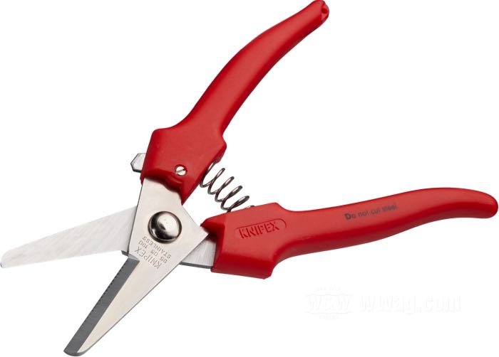 Schere von KNIPEX; Kunststoff / Edelstahl; Länge: 190 mm; Nettogewicht: 116 g; Deutschland; Bruttogewicht: 116 g