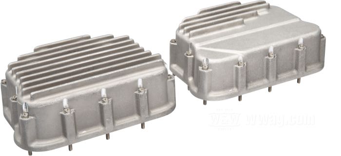 Alloggiamento bilancieri; atto per Panhead 1948-1965; alluminio fuso, naturale; con viti; peso lordo: 3.24 kg