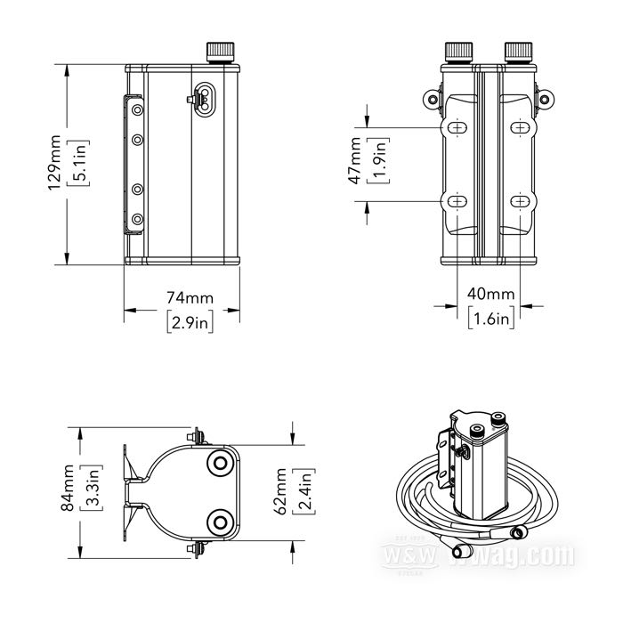 Ignition coil; for Circuit breaker points; fits models 1930-1947; black; use with 6 or 12 V; primary resistance: 2.0 Ω ± 0.2 Ω; dual fire - single plug; with wires and packing nuts; replaces OEM HD 31602-37; gross weight: 1.29 kg