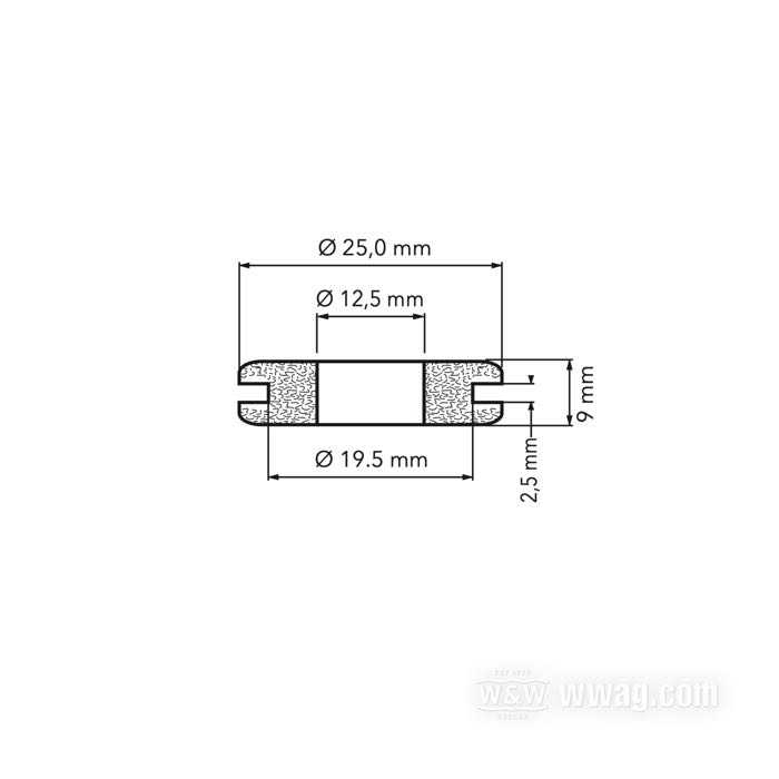 Manguito de goma; para soporte depósito gasolina Sportster 1993-2003, alforjas FLSTC 1993-1999; goma; Ø externo: 25 mm; Ø int.: 12.7 mm; reemplaza OEM HD 11473; peso bruto: 4 g