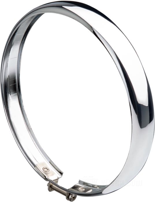 Lamp bezel; for Spotlights →1961; steel, chrome-plated; replaces OEM HD 68668-38; gross weight: 70 g