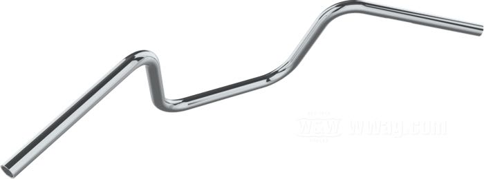 Manillar »Apehanger« de TRW; acero, cromado; Ø 1”; colocación del mazo de cables: con acanaladura; con la homologación nacional de Alemania; peso bruto: 1.26 kg