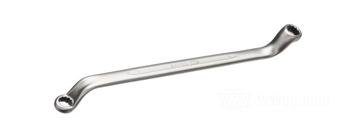 Double ended ring wrench by Bahco; chrome-vanadium steel, satin finish; metric; size: 8 mm x 9 mm; Spain; gross weight: 62 g
