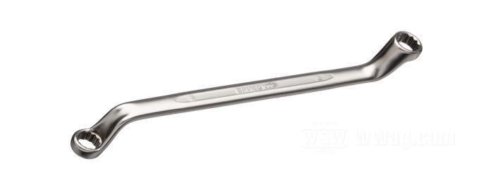 Double ended ring wrench by Bahco; chrome-vanadium steel, satin finish; metric; size: 10 mm x 11 mm; Spain; gross weight: 83 g