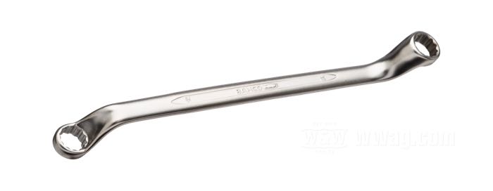 Double ended ring wrench by Bahco; chrome-vanadium steel, satin finish; metric; size: 12 mm x 13 mm; Spain; gross weight: 103 g
