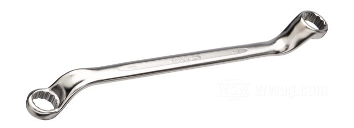 Double ended ring wrench by Bahco; chrome-vanadium steel, satin finish; SAE; wrench size: 5/8” x 11/16”; Spain; gross weight: 190 g