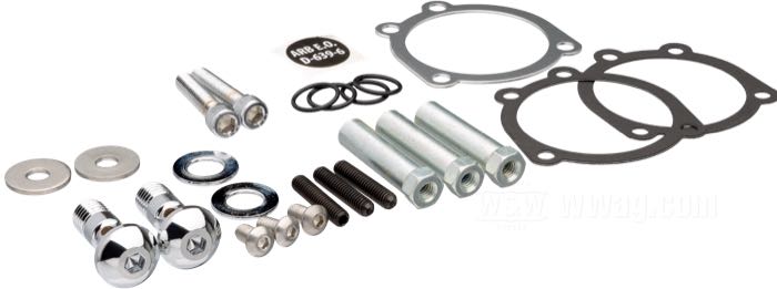 Filtro aria »Big Sucker Stage 1« di Arlen Ness; atto per Sportster 1988-2020; con piastra di base senza finitura; alluminio fuso; Ø 160 mm; AVVERTENZA: Occorre un copercchio filtro aria custom.; peso lordo: 1.2 kg