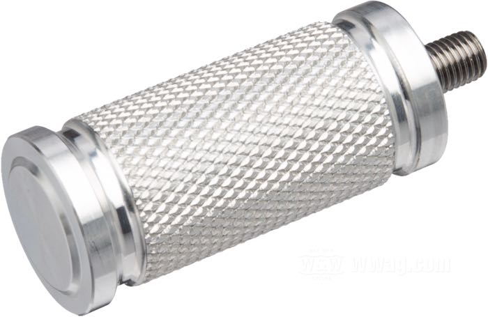 Pedale cambio di Lowbrow Customs; alluminio billet, naturale, zigrinati; lunghezza: 61 mm; Ø 1”; filettatura: 5/16”-24; peso lordo: 96 g