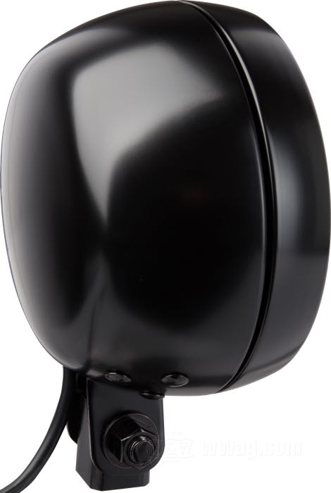 Faro completo »Capsule-120« di Daytona; acciaio, nero, verniciato; profondità: 95 mm; Ø 134 mm; tipo di lampadina: LED; 12 V; 22W/22W + 2 W; con inserto faro; con blocchetto di montaggio; con dispositivo luce di posizione; omologato E6; peso lordo: 995 g