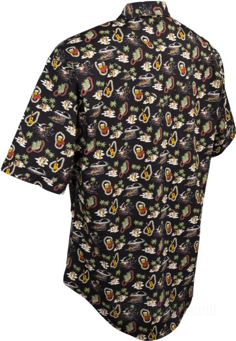 Shirt »Hawaii« by Rockmount; cotton, black; size: M; short sleeve; USA; gross weight: 294 g