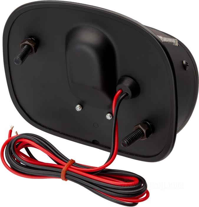 Rücklicht; Stahl, mattschwarz; mit 12 V Glühlampe; ersetzt OEM HD 68005-55A, 68006-64 und 68010-64B; Bruttogewicht: 446 g