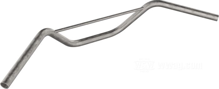 Manubrio »Baja 17« di Bates; acciaio, naturale; Ø 1”; passaggio cavi: senza cavature; spessore della parete: 3 mm; certificato; Germania; peso lordo: 1.26 kg