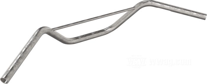 Manillar »Baja 17« de Bates; acero, natural; Ø 1”; colocación del mazo de cables: con acanaladura; espesor de pared: 2 mm; certificado; Alemania; peso bruto: 1.26 kg