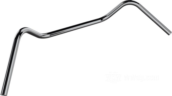 Handlebar »Big Sur« by Bates; steel, chrome-plated; Ø 1”; wire routing: W1 plain, without dimples (→1981); wall thickness: 3 mm; with parts certificate; Germany; gross weight: 1.98 kg