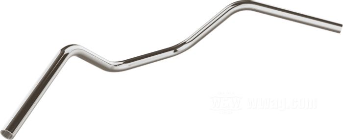 Handlebar »Glendale« by Bates; stainless steel, polished; Ø 1”; wire routing: W1 plain, without dimples (→1981); wall thickness: 2 mm; with parts certificate; Germany; gross weight: 1.32 kg