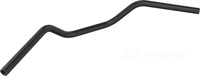 Handlebar »Malibu« by Bates; steel, black, powder-coated; Ø 1”; wire routing: W1 plain, without dimples (→1981); wall thickness: 3 mm; with parts certificate; Germany; gross weight: 1.1 kg