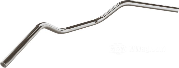 Manubrio »Malibu« di Bates; acciaio inox, lucidato; Ø 1”; passaggio cavi: senza cavature; spessore della parete: 2 mm; certificato; Germania; peso lordo: 1.26 kg